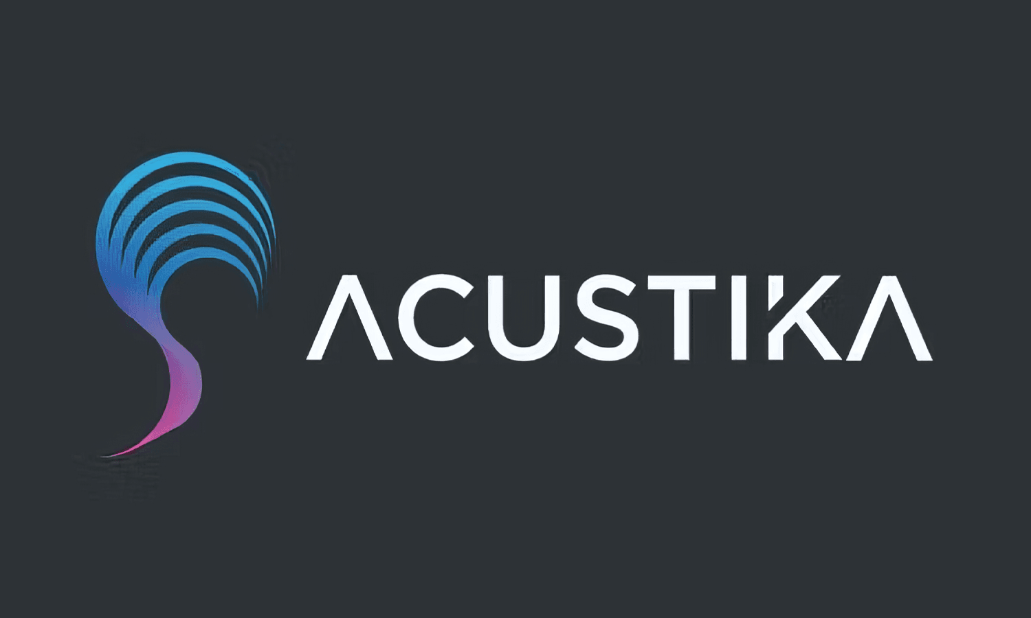 Logo con degradado de Acustica