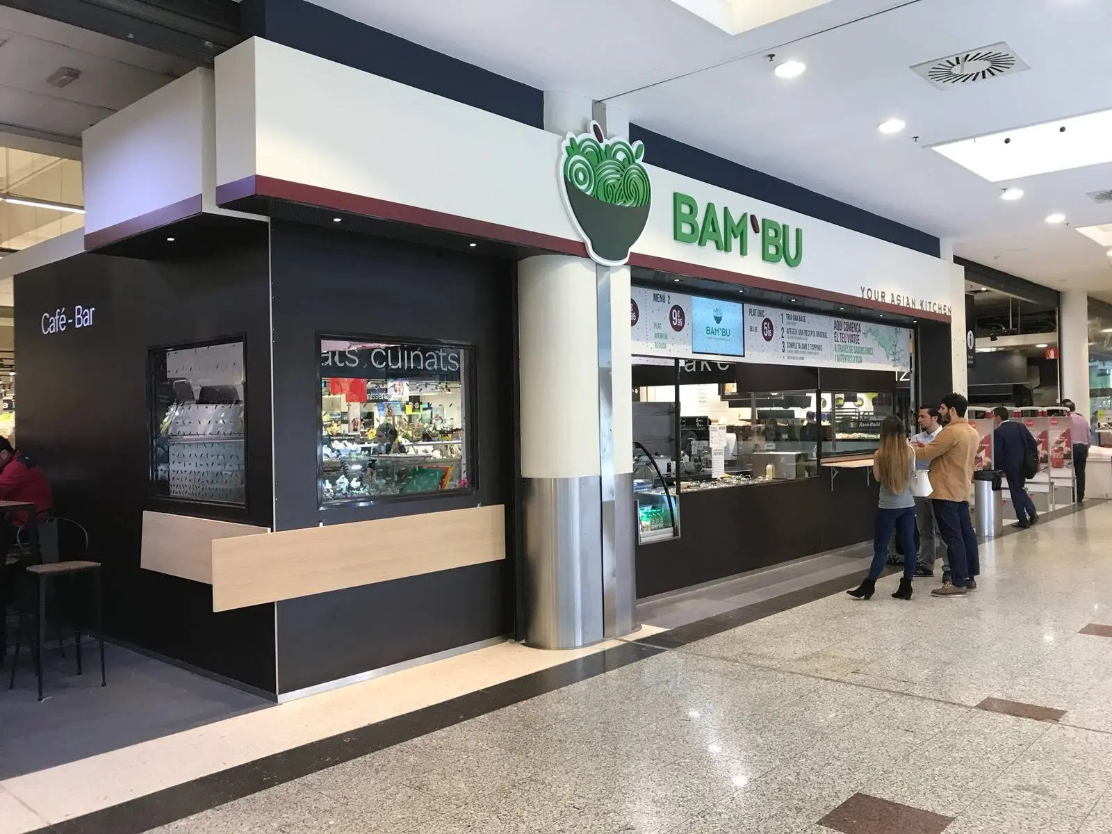 Letrero 3D de PVC fresado y lacado - bambu