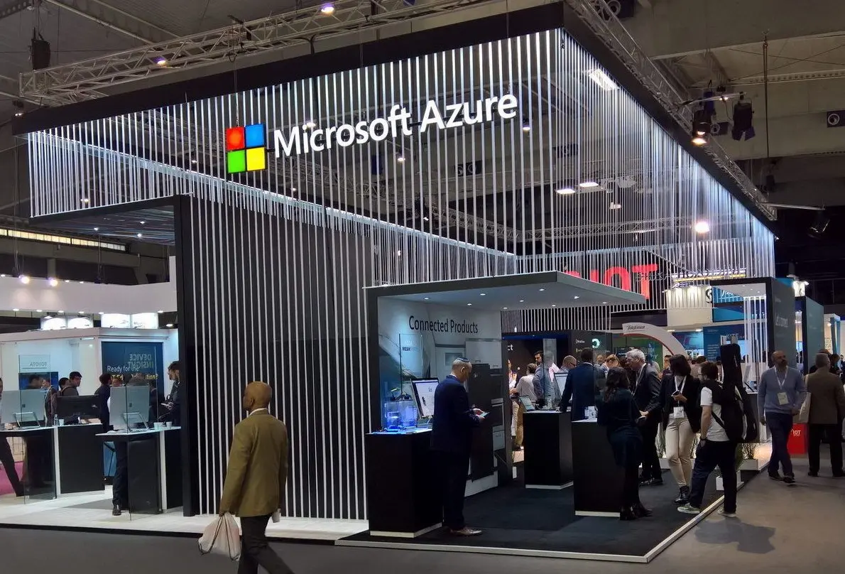 Letrero 3D frontlit de aluminio y acrilico - microsoft azure