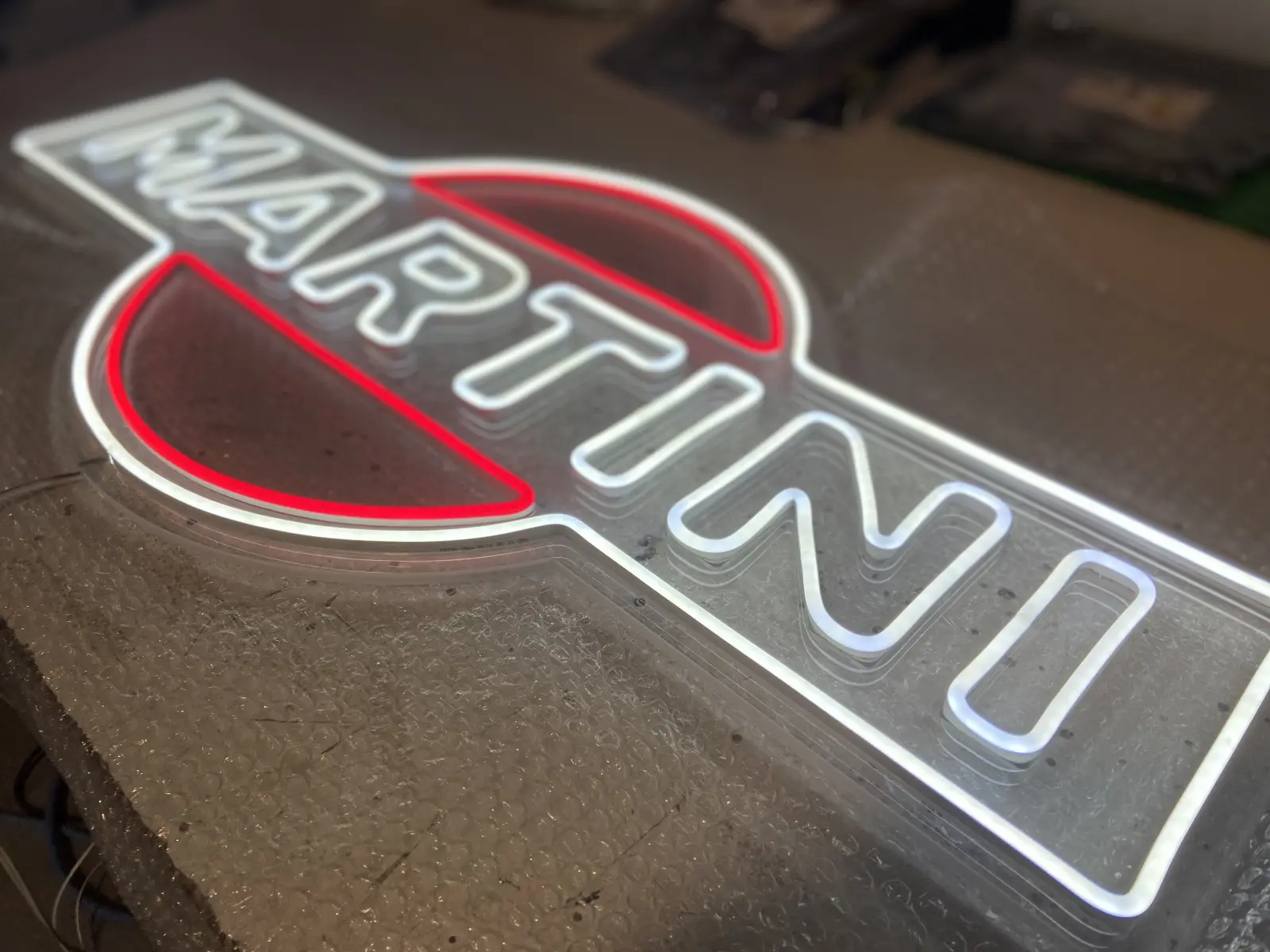 Letrero de Neón letrero de neon flex led martini