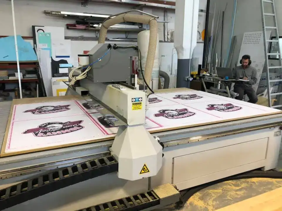 area de corte cnc fresadora